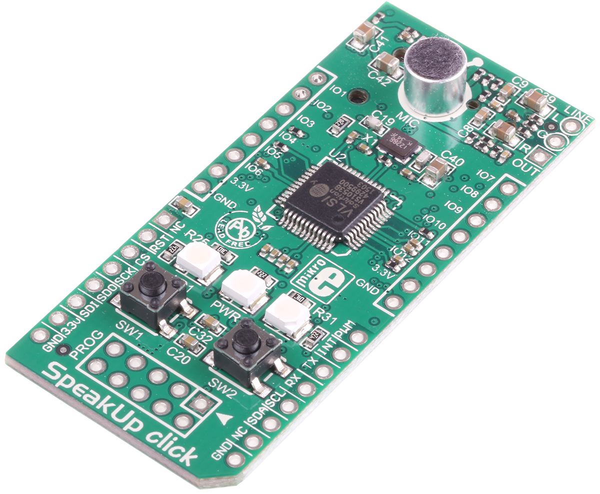 mikroe-1534 MikroElektronika MIKROE-1534 SpeakUp Click Development Board Development Board