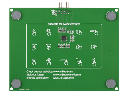 mikroe-1723 MikroElektronika Development Kit Gesture Tracking MikroBus Click Board for PCM5122 DAC