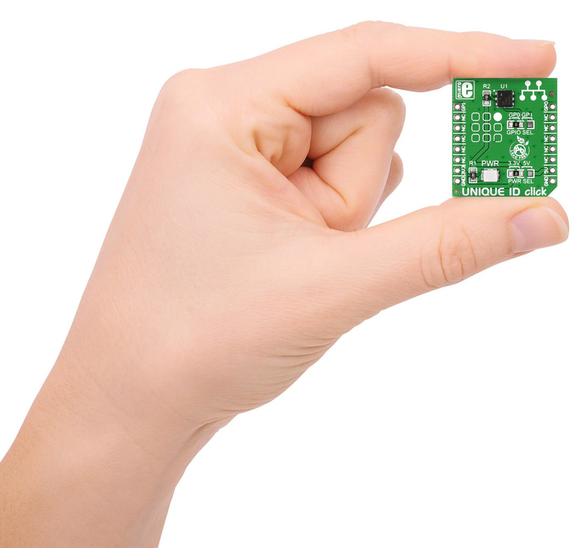 mikroe-1819 MikroElektronika MIKROE-1819 Development Board for DS2401 (Silicon serial number IC, Analog Devices/Maxim) for MikroBus