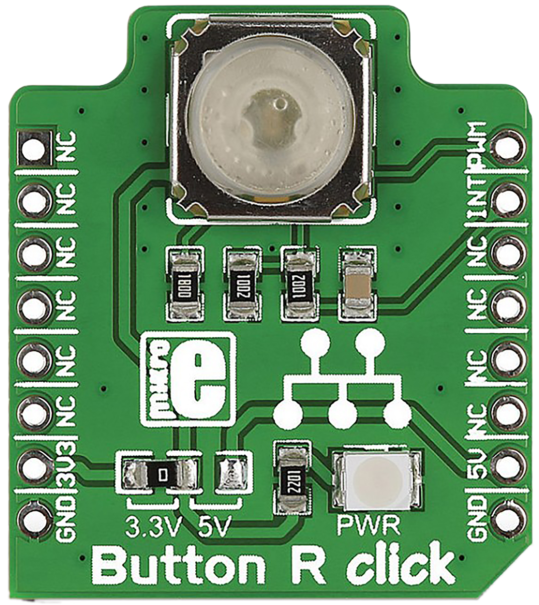 MikroElektronika Button R Button MikroBus Click Board for mikroBUS INT