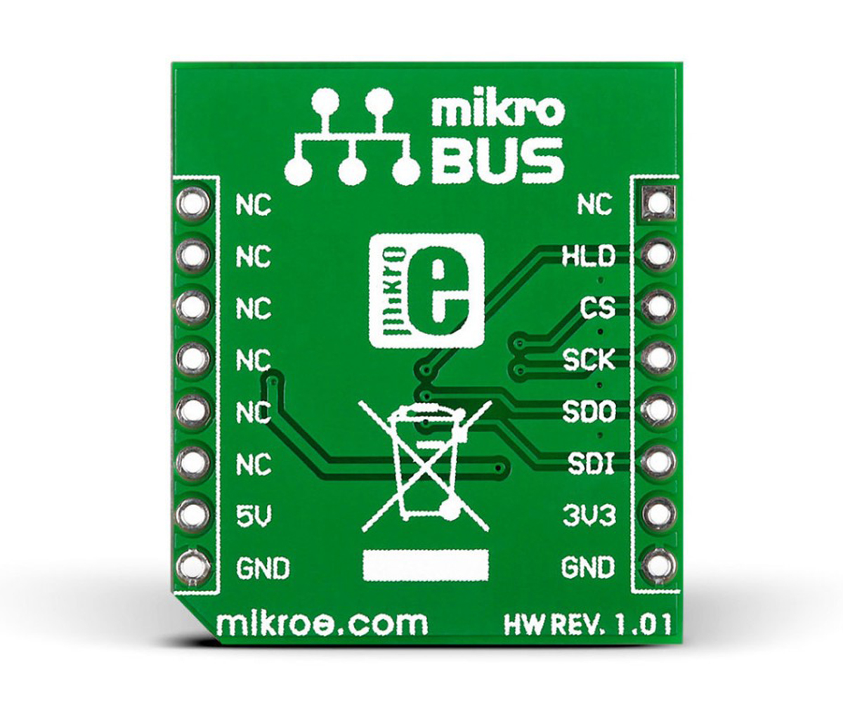 mikroe-1902 MikroElektronika MIKROE-1902 SRAM Click, SRAM Development Board for 23LC1024 for MikroBus