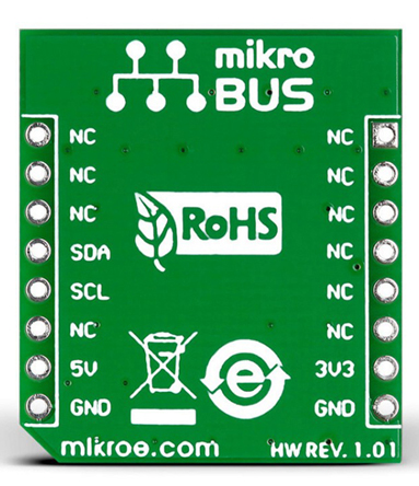 mikroe-1989 MikroElektronika MIKROE-1989 EEPROM3 Click, EEPROM Development Board for AT24CM02 for MikroBus