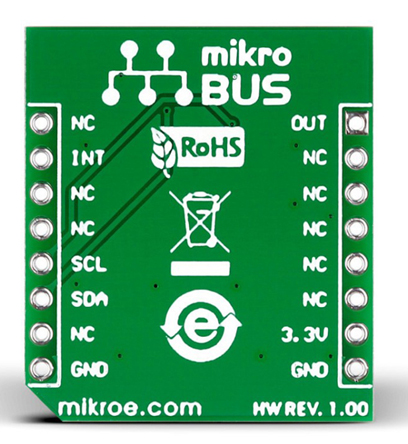 mikroe-2086 MikroElektronika IR Gesture Gesture Tracking MikroBus Click Board for 74HC32