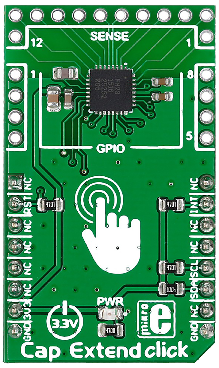 MikroElektronika Cap Extend Capacitive Touch MikroBus Click Board for MPR121