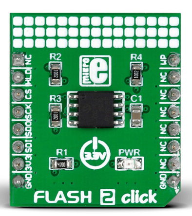 MikroElektronika MIKROE-2267 Flash 2 Click, Serial Flash Development Board for SST26VF064B for MikroBus