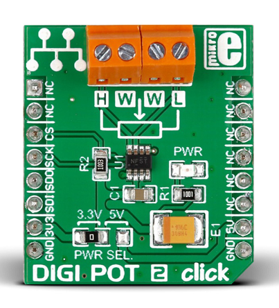 MikroElektronika DIGIPOT 2 Position Board MIKROE-2332