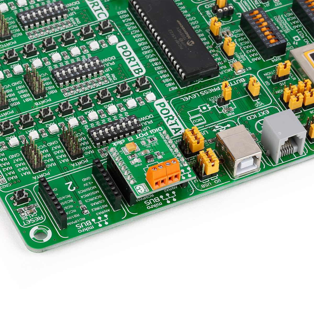mikroe-2332 MikroElektronika DIGIPOT 2 Position Board MIKROE-2332