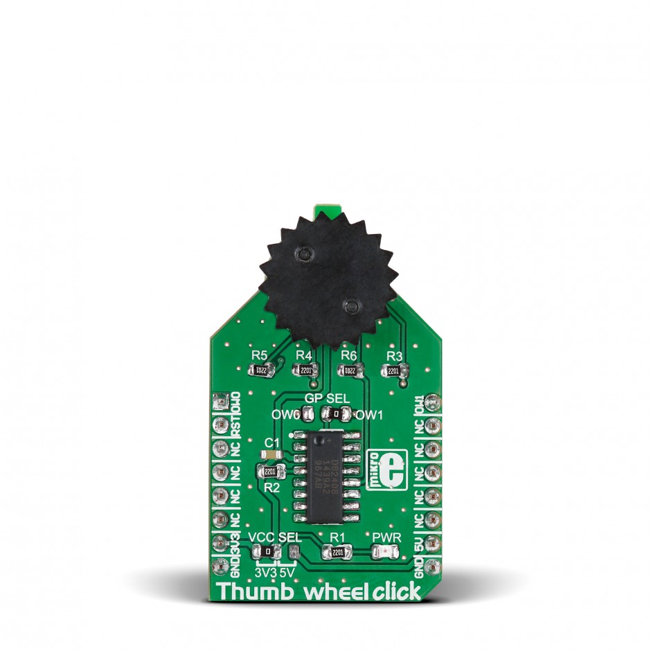 MikroElektronika Thumbwheel Click Switch Sensor Add-On Board for DS2408 for Instrument, Machines