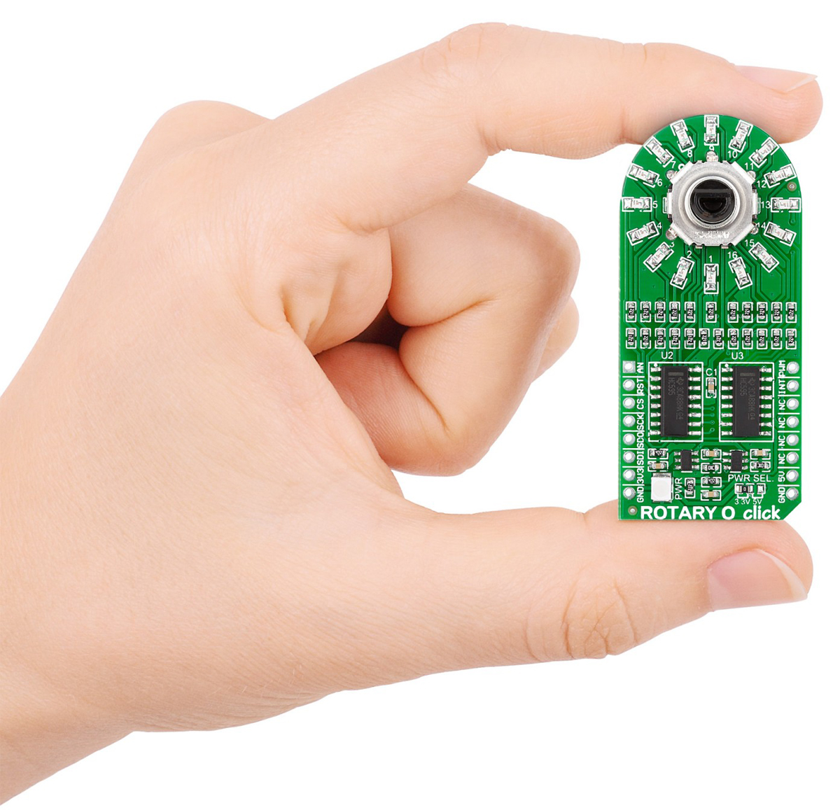 mikroe-2380 MikroElektronika Rotary O Control Knob MikroBus Click Board