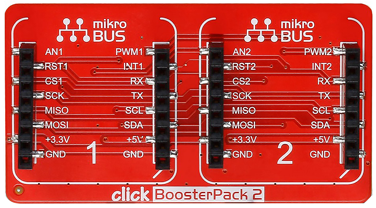 MikroElektronika MIKROE-2381 Shield for use with Texas Instruments LaunchPads