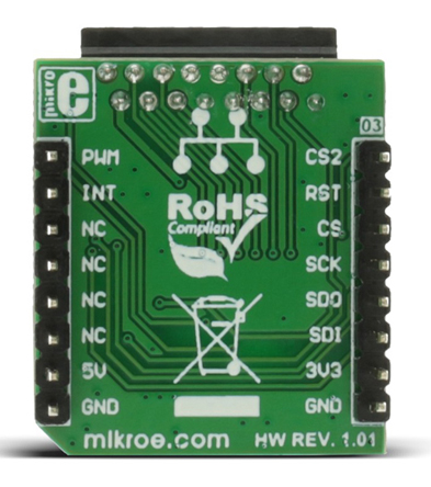 mikroe-2453 MikroElektronika MIKROE-2453 LCD Mini Click LCD Adapter Board With 2x16 Monochrome Character Display