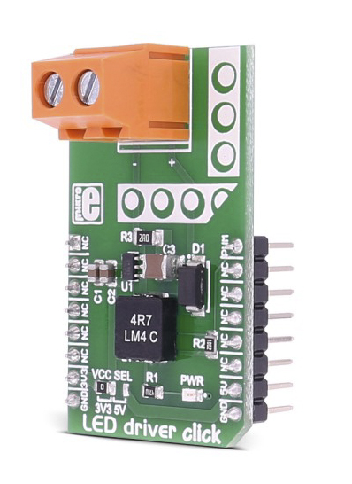 mikroe-2676 MikroElektronika MIKROE-2676 LED Driver Click LED Evaluation Kit for UVLO
