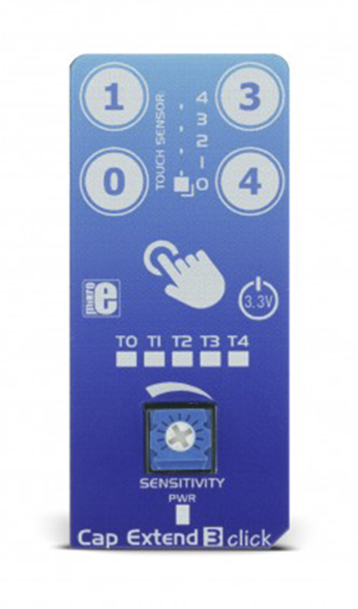 MikroElektronika Cap Extend 3 Click MikroBus Click Board for MTCH105