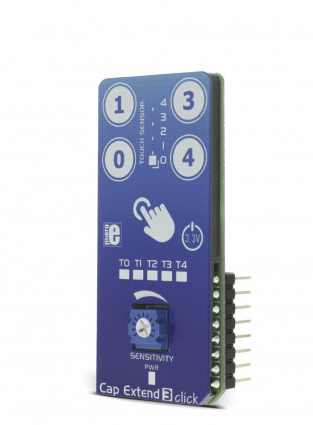 mikroe-2883 MikroElektronika Cap Extend 3 Click MikroBus Click Board for MTCH105