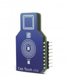mikroe-2888 MikroElektronika Cap Touch Click MikroBus Click Board for AT42QT1010