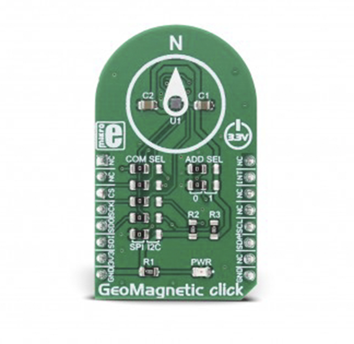 MikroElektronika GeoMagnetic Click MikroBus Click Board for BMM150