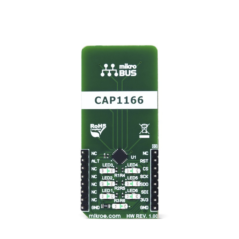 mikroe-2964 MikroElektronika Capacitive Touch LCD Module for Desktop or Notebook Computer Control, Various Types of Consumer