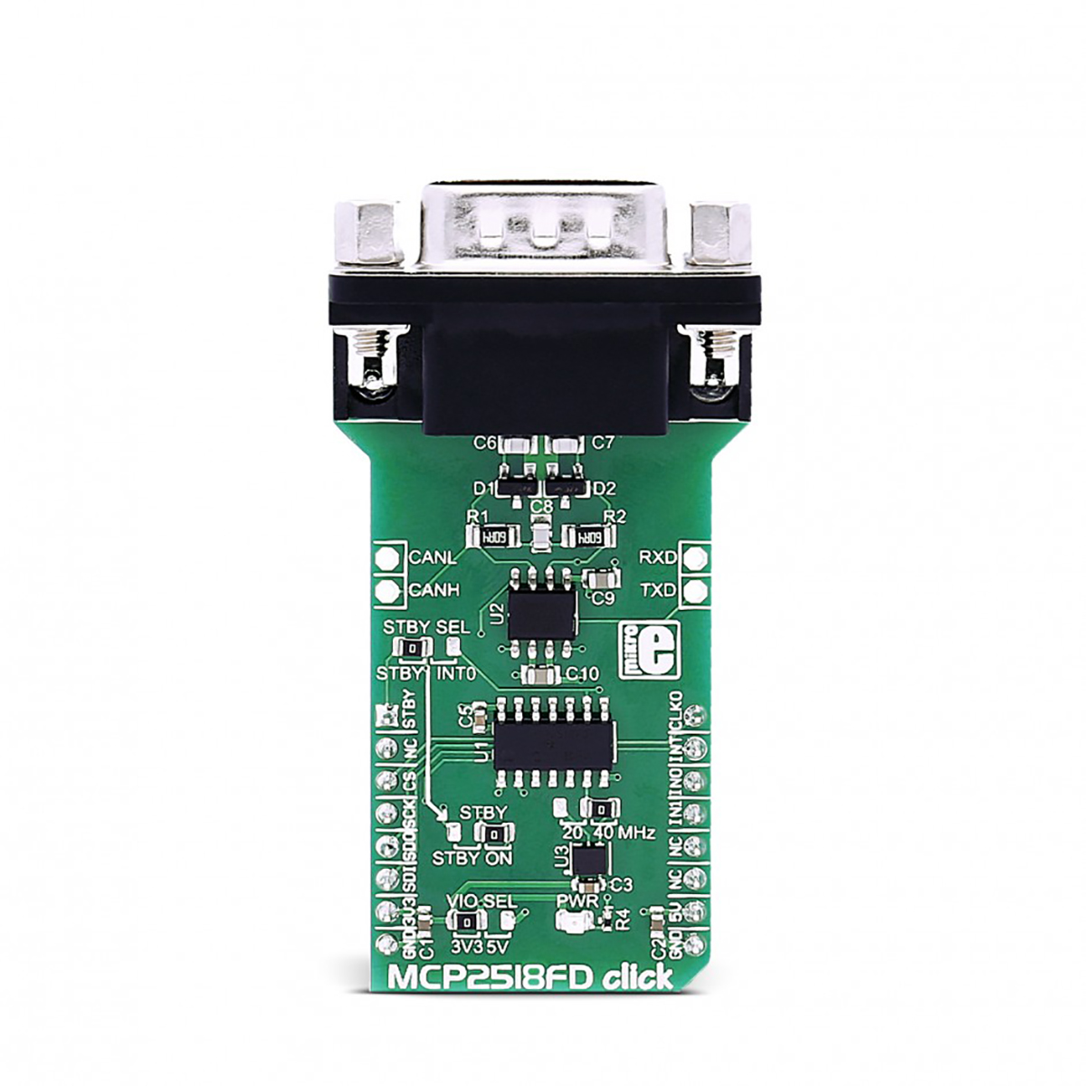 MikroElektronika MCP2518FD Click MCP2518FD Interface Development Tools 40 MHz MIKROE-3060