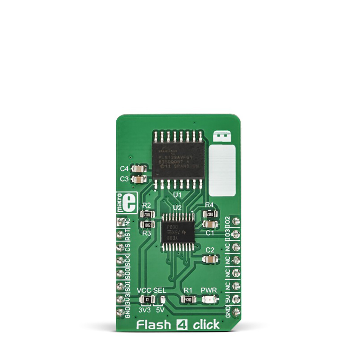 MikroElektronika MIKROE-3191 Flash 4 Click Add On Board
