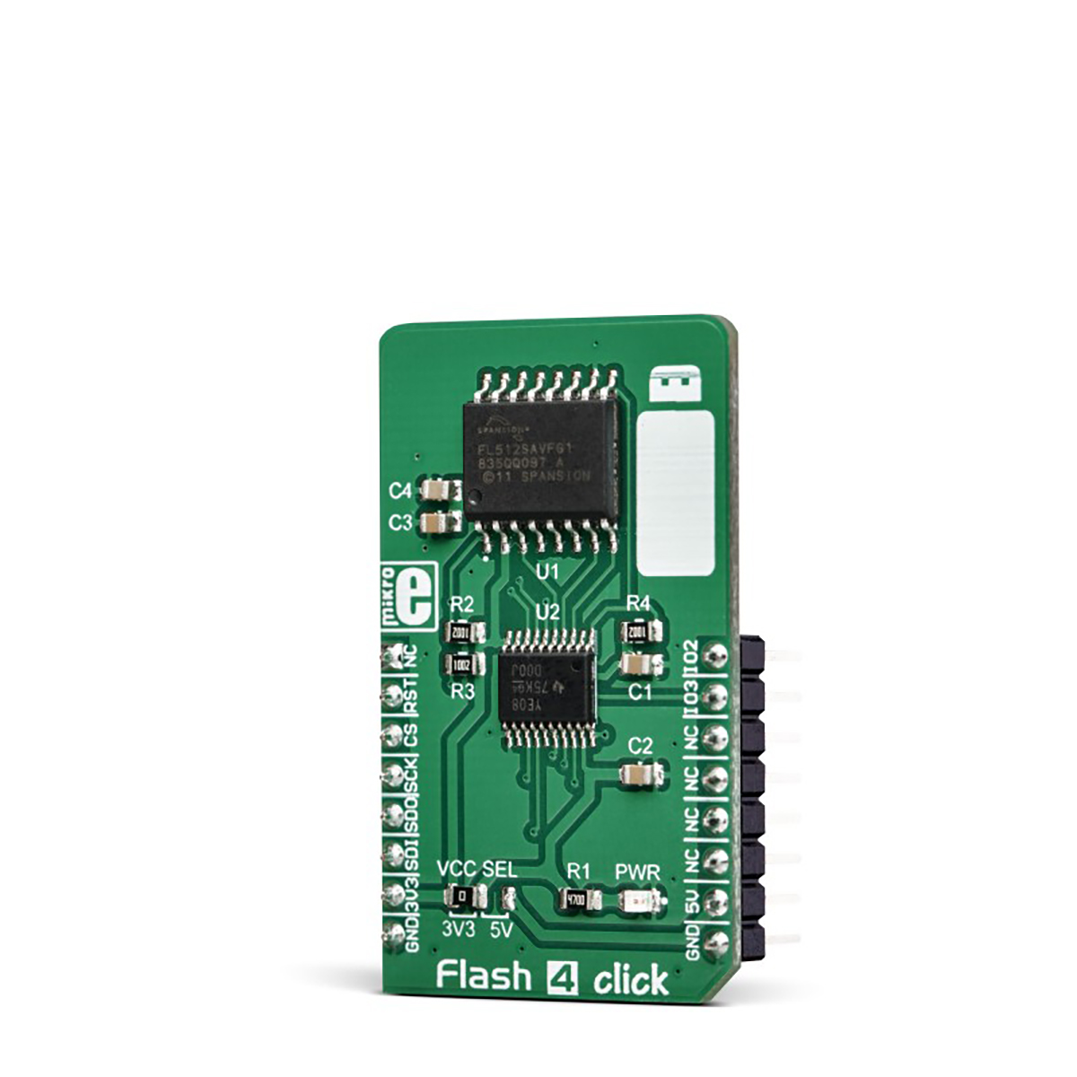 mikroe-3191 MikroElektronika MIKROE-3191 Flash 4 Click Add On Board