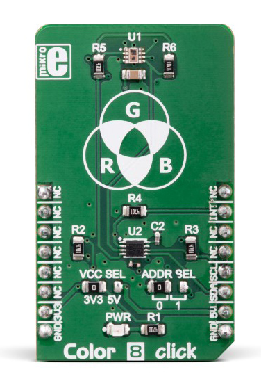 MikroElektronika Color 8 Click Colour Sensor Evaluation Board