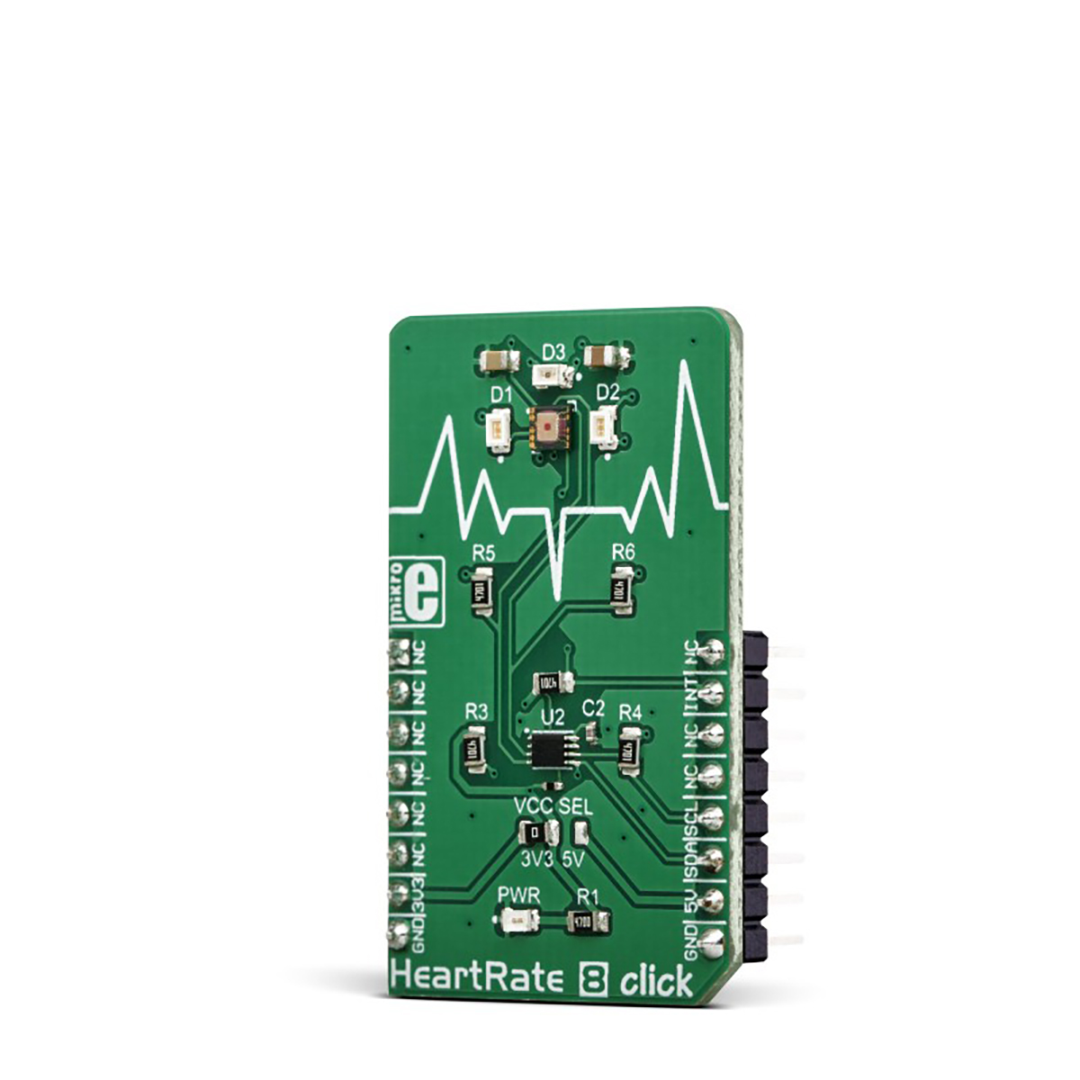 mikroe-3218 MikroElektronika Heart Rate 8 Click Board