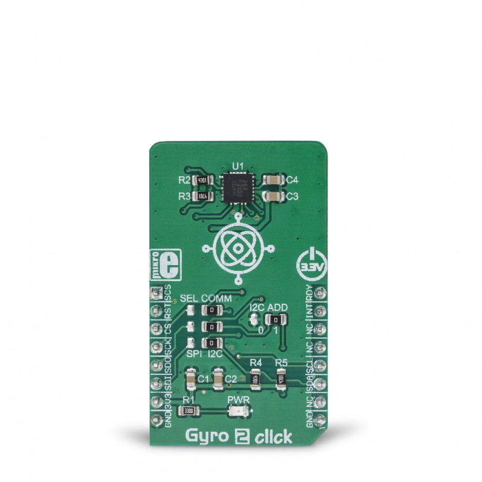 MikroElektronika Gyro 2 Click Angle Sensor Angle Sensor Board for FXAS21002C