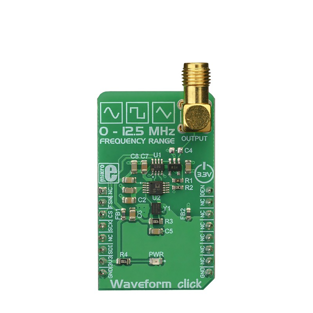 MikroElektronika MIKROE-3309 Waveform Click Development Kit for AD9833