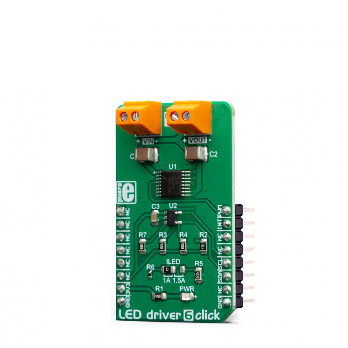 mikroe-3400 MikroElektronika MIKROE-3400 LED Driver 6 Click Module for AL1781
