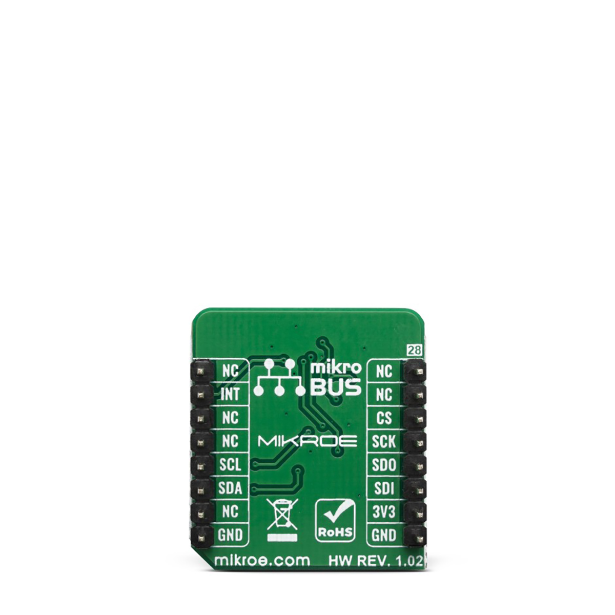 mikroe-3566 MikroElektronika Pressure 5 Click Pressure Sensor for BMP388 Battery-Powered and Portable Applications