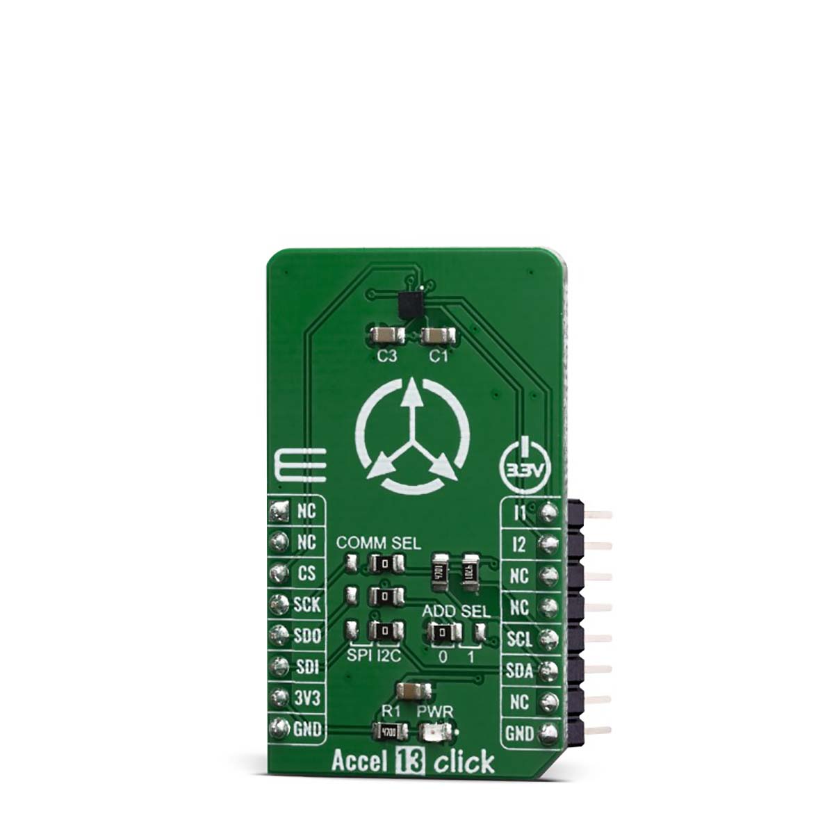mikroe-3742 MikroElektronika Accel 13 Click Development Kit for IIS2DLPC MIKROSDK