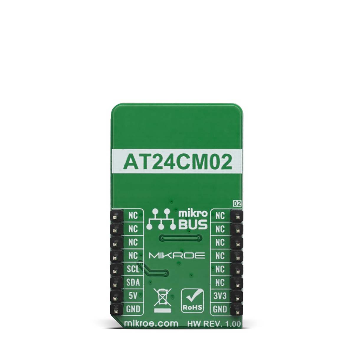 mikroe-3762 MikroElektronika MIKROE-3762 Dual EE Click, EEPROM Development Kit for AT24CM02 for I2C
