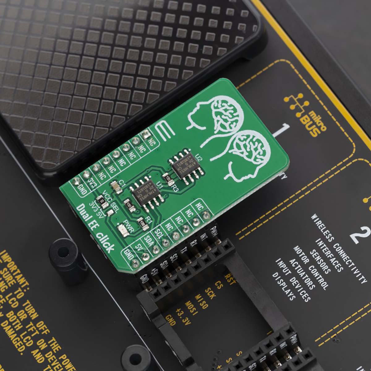 mikroe-3762 MikroElektronika MIKROE-3762 Dual EE Click, EEPROM Development Kit for AT24CM02 for I2C