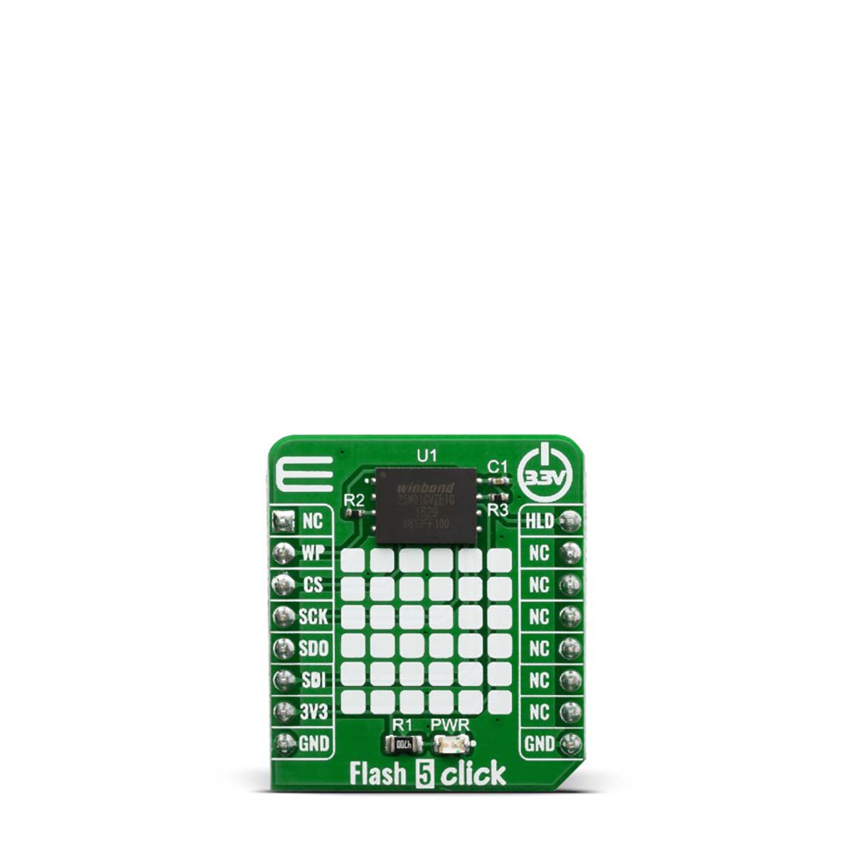 MikroElektronika MIKROE-3780, NAND for W25N01GVZEIG/IT (Serial SLC NAND Flash Memory from Winbond)