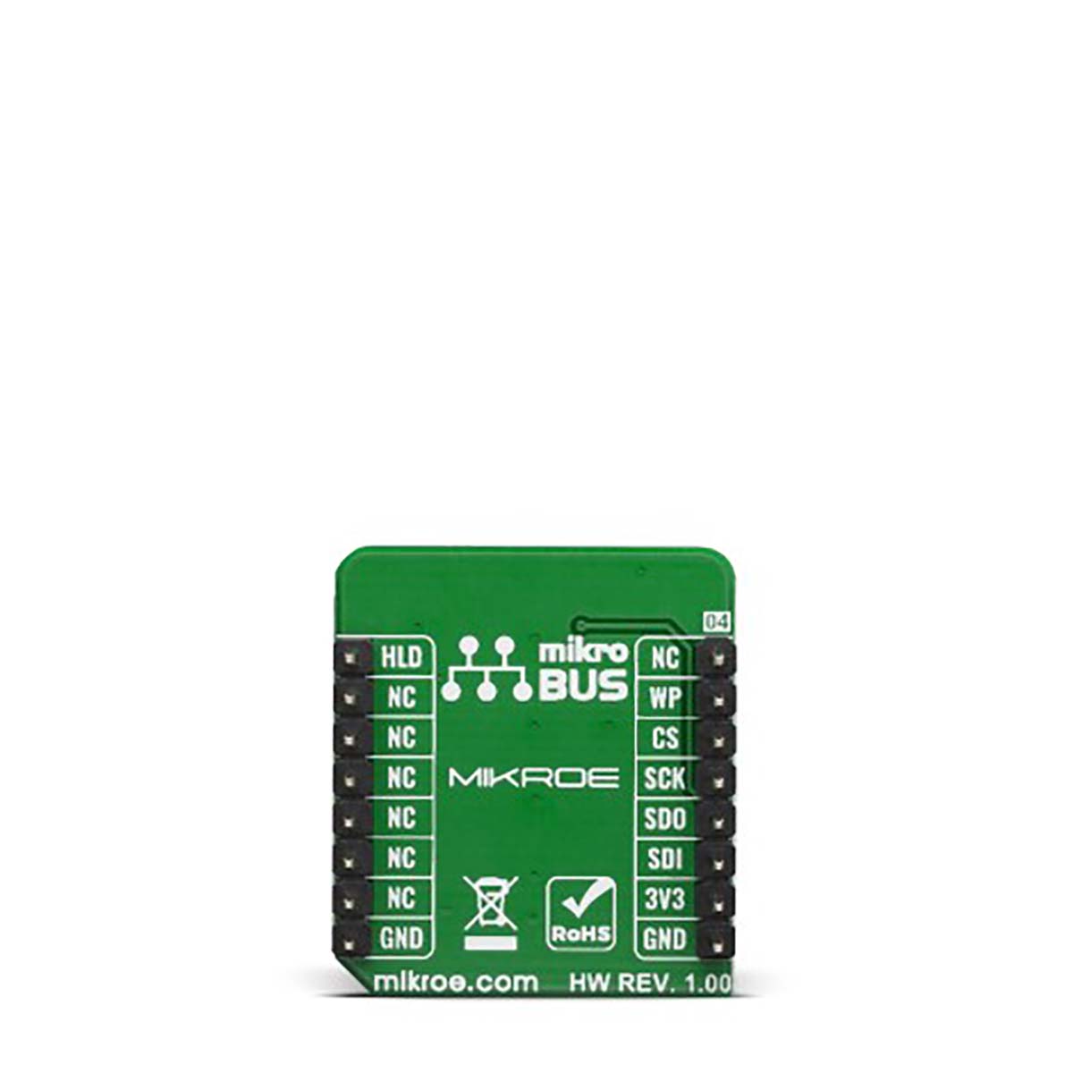 mikroe-3780 MikroElektronika MIKROE-3780, NAND for W25N01GVZEIG/IT (Serial SLC NAND Flash Memory from Winbond)