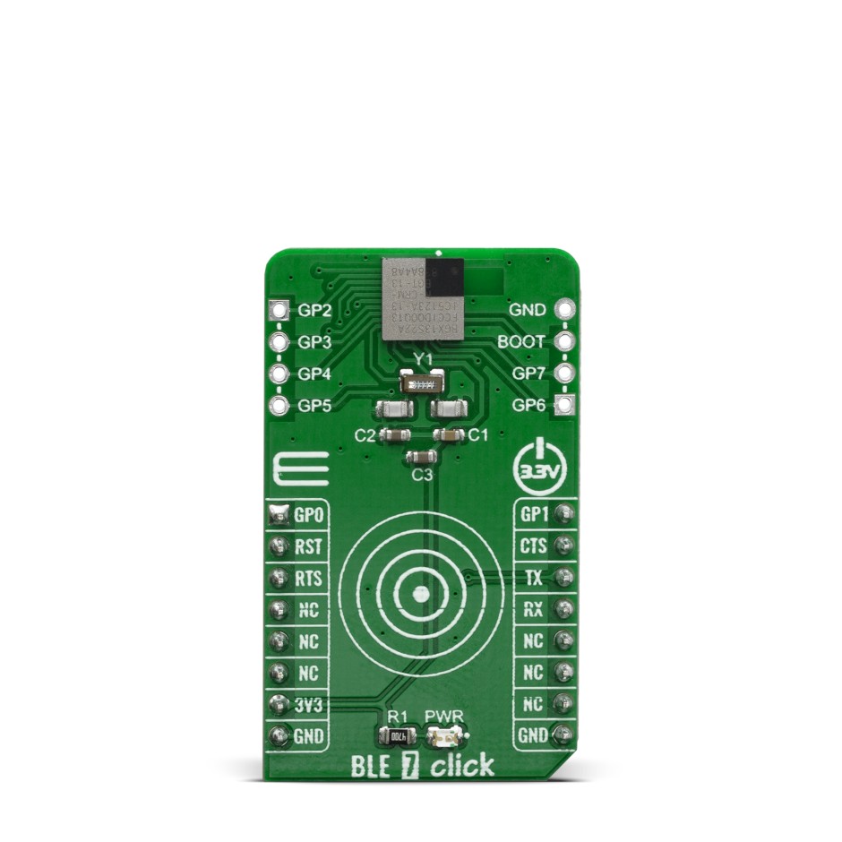 MikroElektronika BLE 7 Click BGX13S22GA-V31 Bluetooth Low Energy MikroBus Click Board for Wellness Devices, Health,