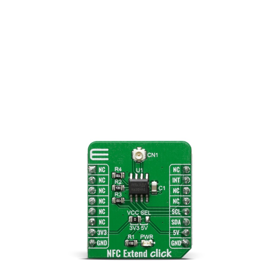 MikroElektronika NFC Extend Click ST25DV16K NFC MikroBus Click Board for Stickers, Business Cards, Wrist Bands