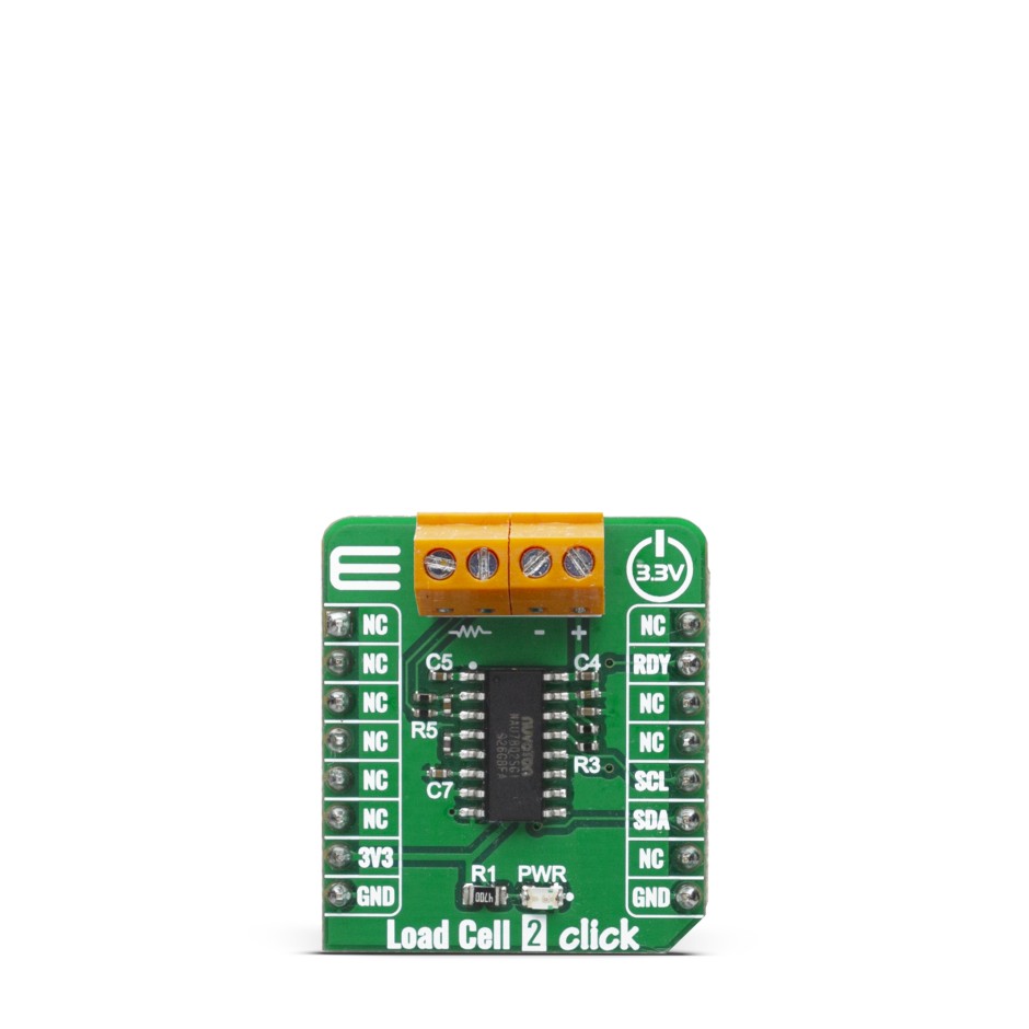MikroElektronika Load Cell 2 Click MikroBus Click Board for NAU7802
