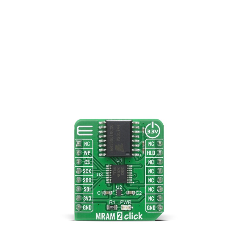 MikroElektronika MIKROE-4232 MRAM 2 Click, MRAM Add On Board for MR10Q010 for MikroBus