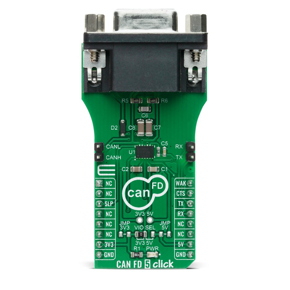 MikroElektronika MIKROE-4286 CAN FD 5 Click Development Kit for HS CAN Networks for UJA1162A