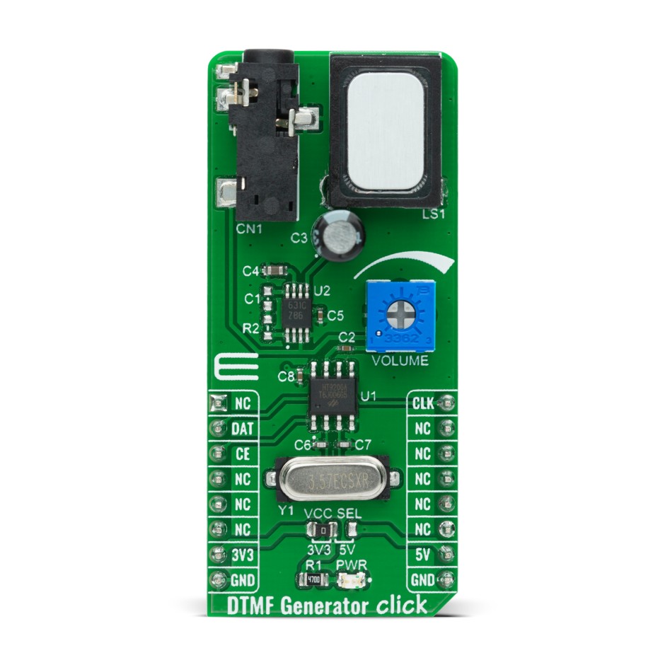 MikroElektronika MIKROE-4298 DTMF Generator Click Add On Board for MCU interfaces for HT9200A