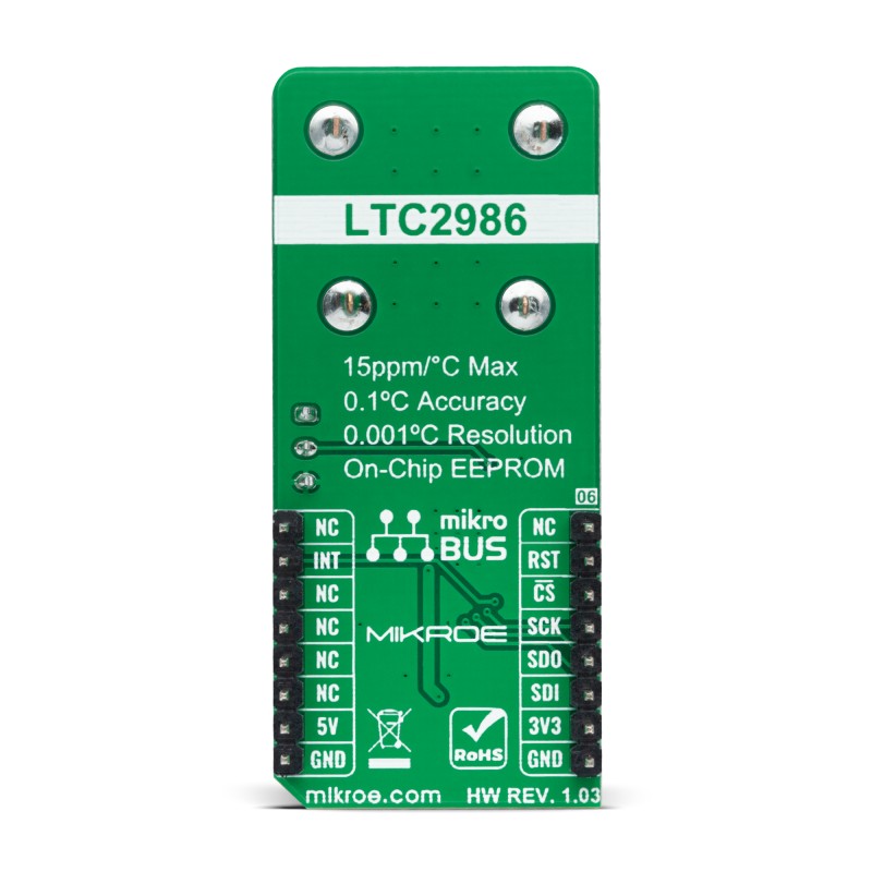 mikroe-4301 MikroElektronika Temp Probe Click Temperature, Humidity Temperature Sensor Board for LTC2986