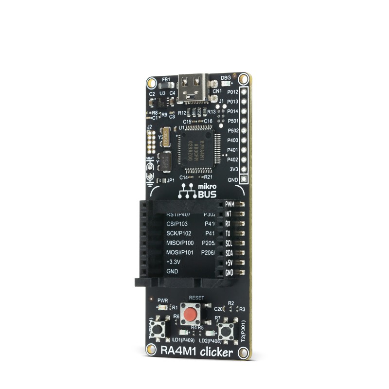 mikroe-4350 MikroElektronika RA4M1 Clicker 32 Bit MCU Starter Kit MIKROE-4350