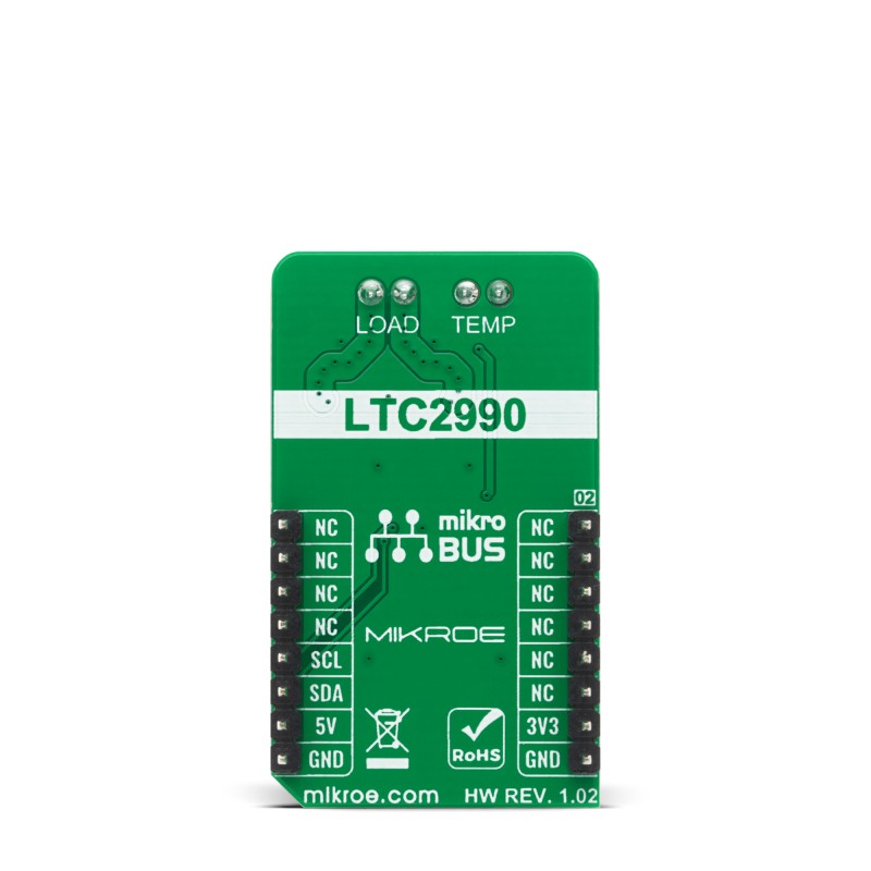 mikroe-4353 MikroElektronika VCT Monitor Click Temperature Sensor Development Kit LTC2990