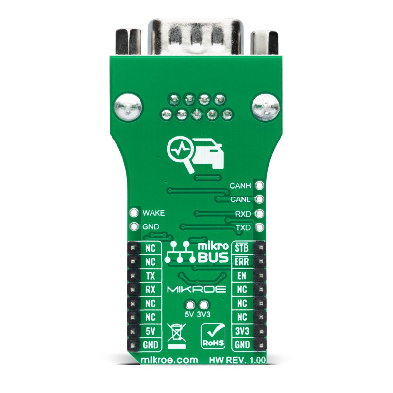 mikroe-4381 MikroElektronika ATA6571 Click ATA6571 Add On Board for High-speed CAN networks MIKROE-4381