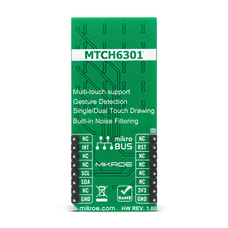 mikroe-4382 MikroElektronika Touchpad 3 Click I2C Development Board for MTCH6301 for MTCH6301