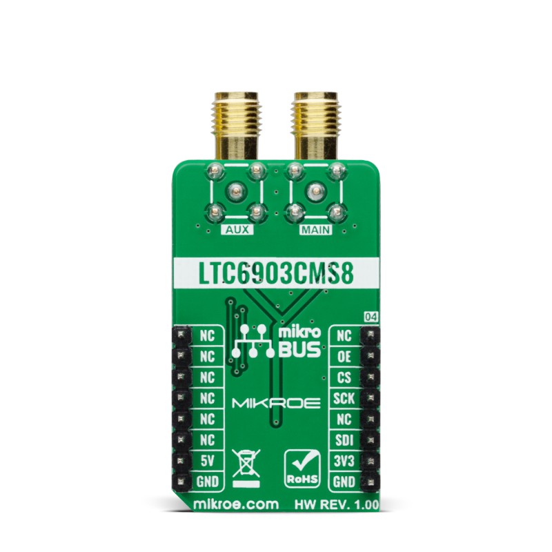 mikroe-4413 MikroElektronika MIKROE-4413 Clock Gen 5 Click Clock Generator Add On Board for LTC6903 for MCU