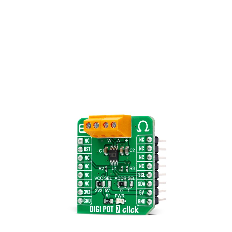 mikroe-4414 MikroElektronika MIKROE-4414 Digi Pot 7 Click Converter Module Development Board