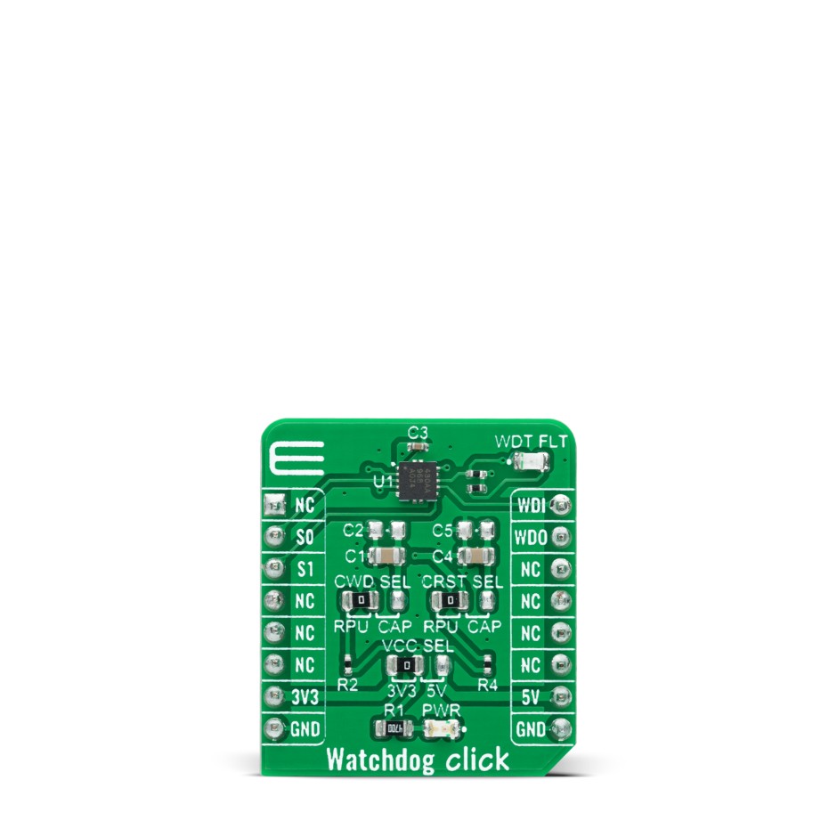 MikroElektronika MIKROE-4416 Watchdog Click System Timer Sensor Add-On Board for TPS3430 for Countdown Timer