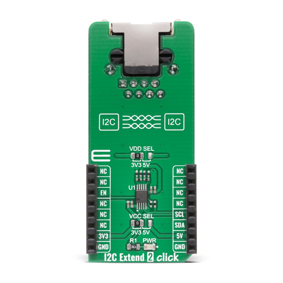 MikroElektronika I2C Extend 2 Click PCA9615 Add On Board for I2C communication bus extension MIKROE-4419